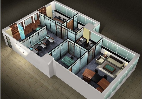 玻璃材質(zhì)辦公室隔墻